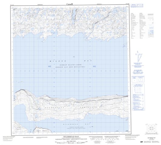 Wildbread Bay Topographic Paper Map 075L16 at 1:50,000 scale