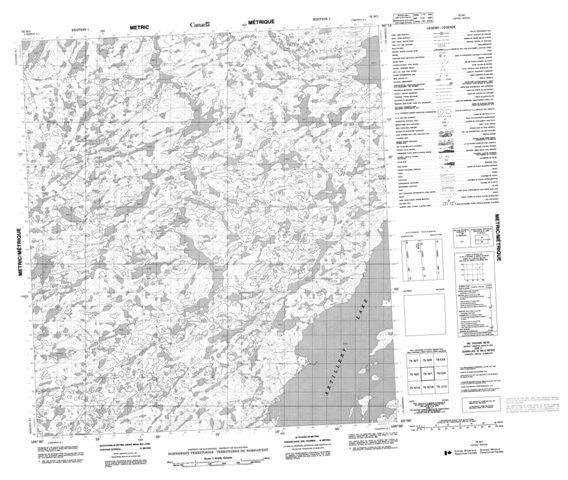 No Title Topographic Paper Map 075N01 at 1:50,000 scale
