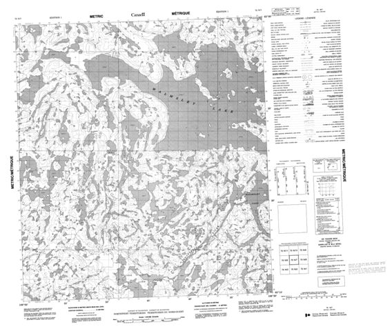 No Title Topographic Paper Map 075N07 at 1:50,000 scale