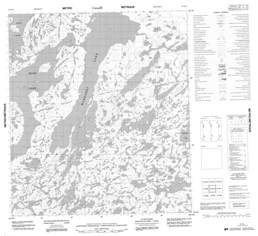 No Title Topographic Paper Map 075N12 at 1:50,000 scale