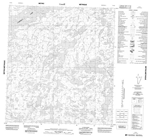 No Title Topographic Paper Map 075O02 at 1:50,000 scale