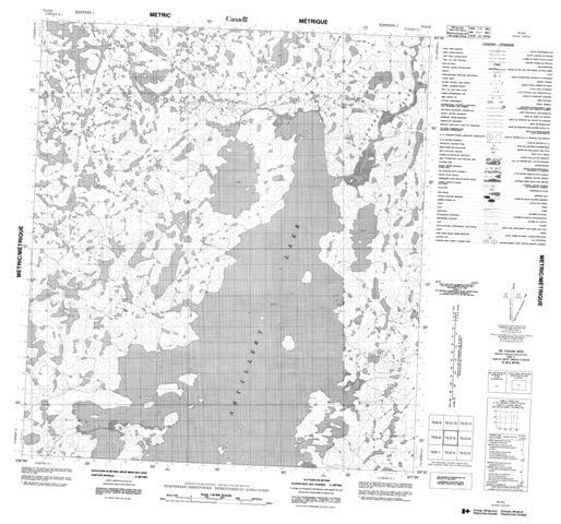 No Title Topographic Paper Map 075O05 at 1:50,000 scale
