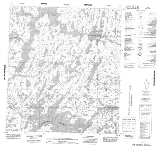 No Title Topographic Paper Map 075O07 at 1:50,000 scale