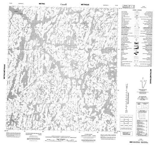 No Title Topographic Paper Map 075O09 at 1:50,000 scale