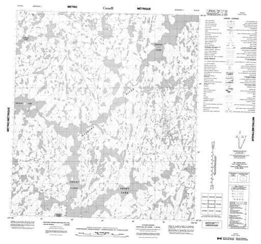 No Title Topographic Paper Map 075O10 at 1:50,000 scale