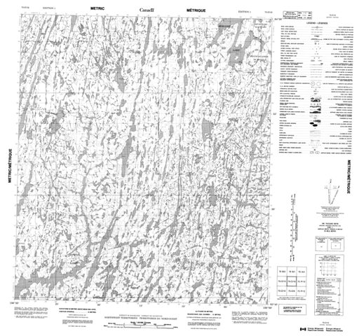 No Title Topographic Paper Map 075O16 at 1:50,000 scale