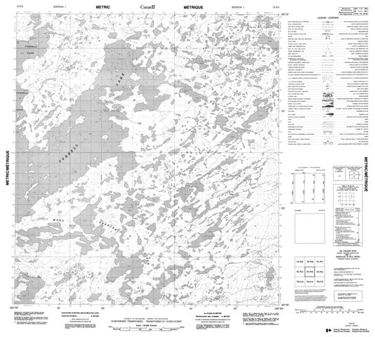 No Title Topographic Paper Map 075P03 at 1:50,000 scale