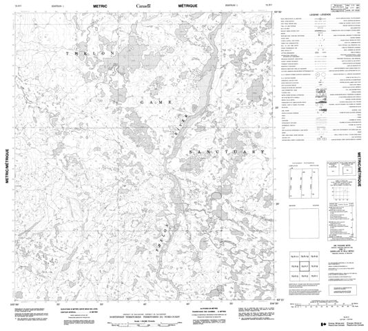 No Title Topographic Paper Map 075P07 at 1:50,000 scale