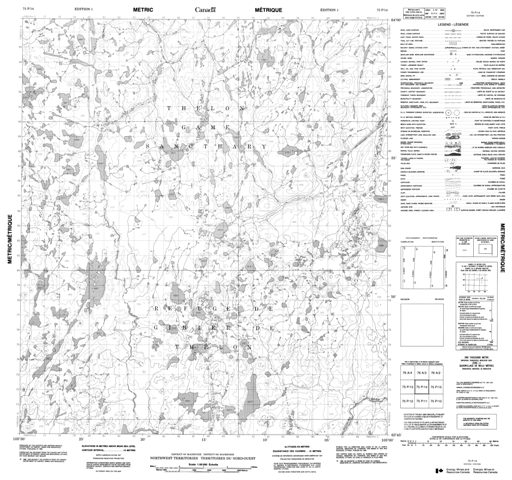 No Title Topographic Paper Map 075P14 at 1:50,000 scale
