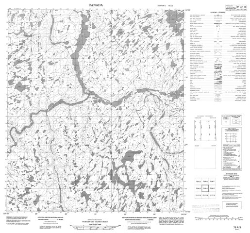 No Title Topographic Paper Map 076A03 at 1:50,000 scale