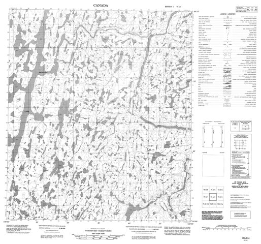 No Title Topographic Paper Map 076A04 at 1:50,000 scale