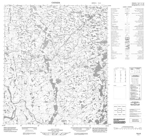 No Title Topographic Paper Map 076A06 at 1:50,000 scale