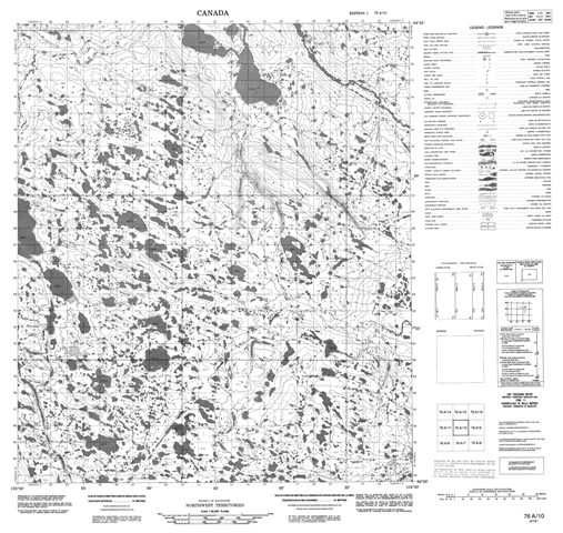 No Title Topographic Paper Map 076A10 at 1:50,000 scale