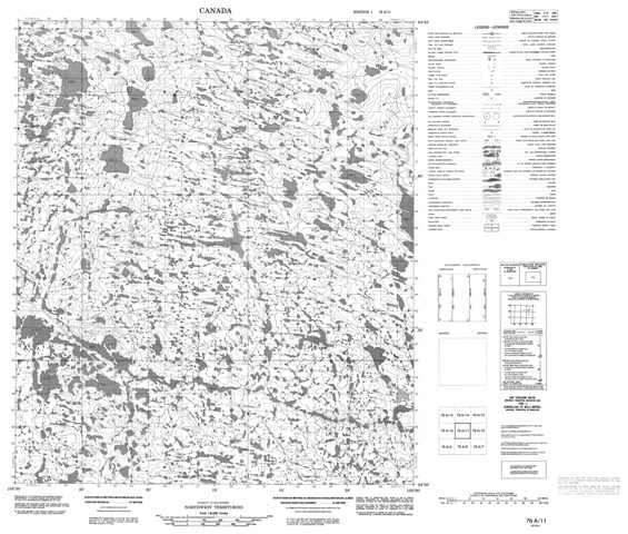 No Title Topographic Paper Map 076A11 at 1:50,000 scale