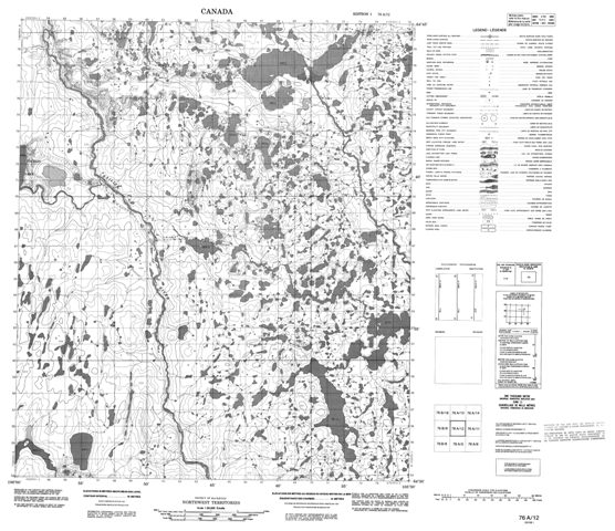 No Title Topographic Paper Map 076A12 at 1:50,000 scale