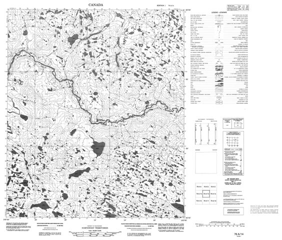 No Title Topographic Paper Map 076A14 at 1:50,000 scale