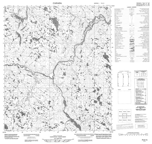 No Title Topographic Paper Map 076A15 at 1:50,000 scale