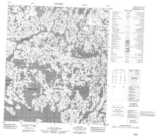 No Title Topographic Paper Map 076B03 at 1:50,000 scale