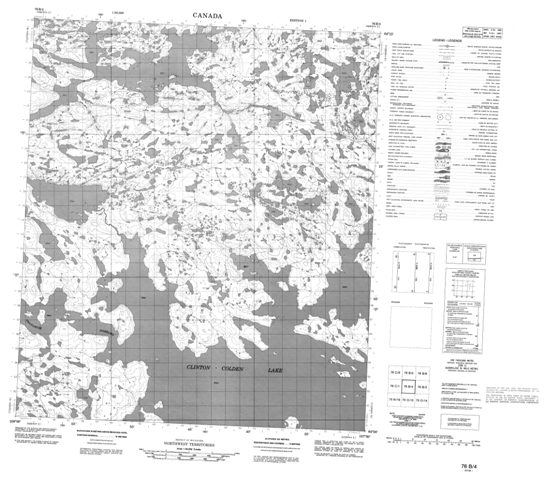 No Title Topographic Paper Map 076B04 at 1:50,000 scale