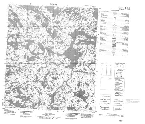 No Title Topographic Paper Map 076B05 at 1:50,000 scale