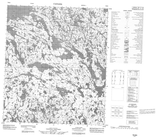 No Title Topographic Paper Map 076B06 at 1:50,000 scale