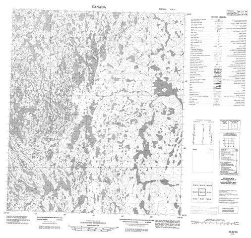 No Title Topographic Paper Map 076B10 at 1:50,000 scale