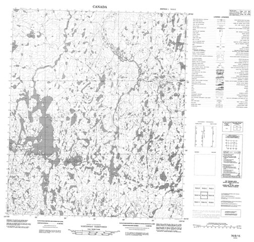 No Title Topographic Paper Map 076B15 at 1:50,000 scale