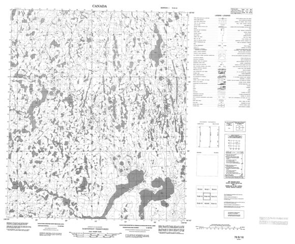 No Title Topographic Paper Map 076B16 at 1:50,000 scale