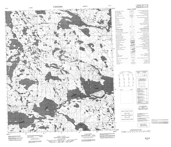 No Title Topographic Paper Map 076C03 at 1:50,000 scale