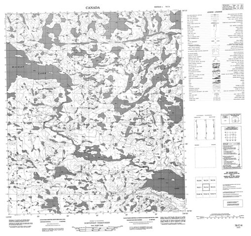 No Title Topographic Paper Map 076C04 at 1:50,000 scale