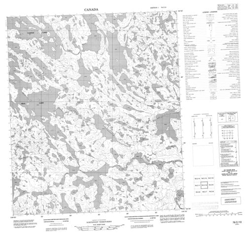 No Title Topographic Paper Map 076C10 at 1:50,000 scale