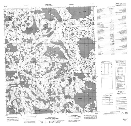 No Title Topographic Paper Map 076C14 at 1:50,000 scale