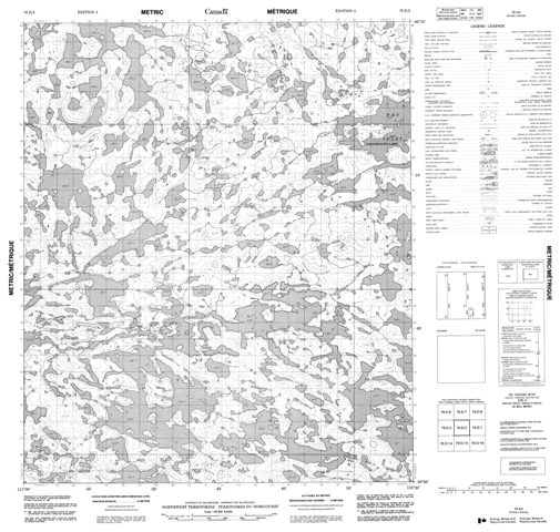 No Title Topographic Paper Map 076E02 at 1:50,000 scale