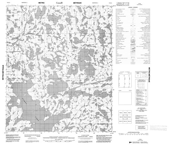 No Title Topographic Paper Map 076E03 at 1:50,000 scale