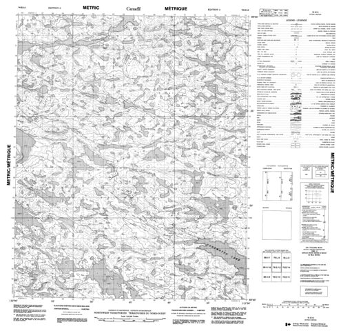 No Title Topographic Paper Map 076E13 at 1:50,000 scale