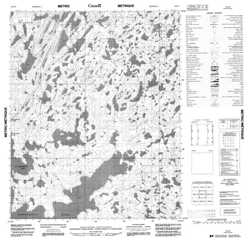 No Title Topographic Paper Map 076E15 at 1:50,000 scale