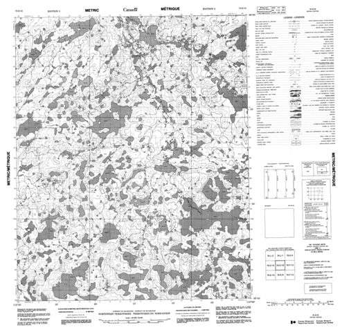 No Title Topographic Paper Map 076E16 at 1:50,000 scale