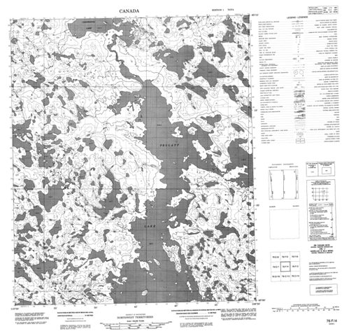 No Title Topographic Paper Map 076F04 at 1:50,000 scale