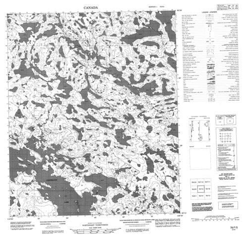 No Title Topographic Paper Map 076F05 at 1:50,000 scale