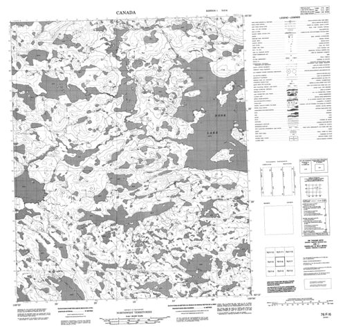 No Title Topographic Paper Map 076F06 at 1:50,000 scale