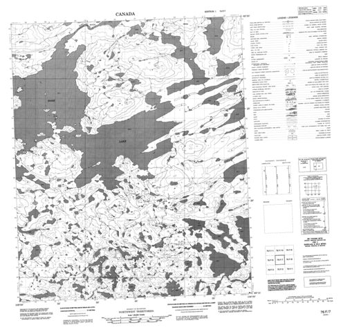 No Title Topographic Paper Map 076F07 at 1:50,000 scale