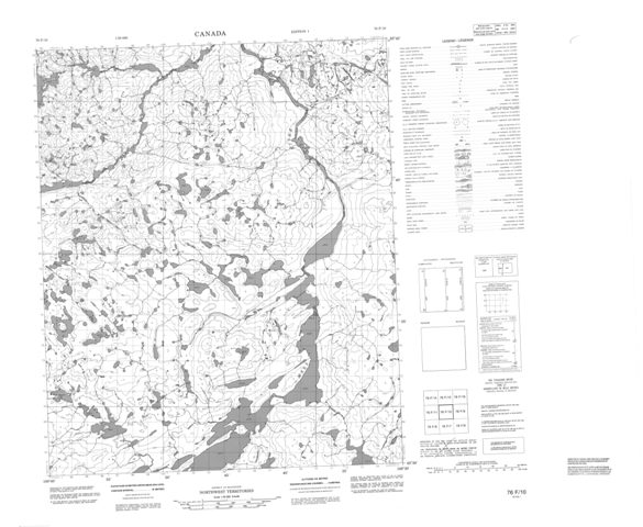 No Title Topographic Paper Map 076F10 at 1:50,000 scale