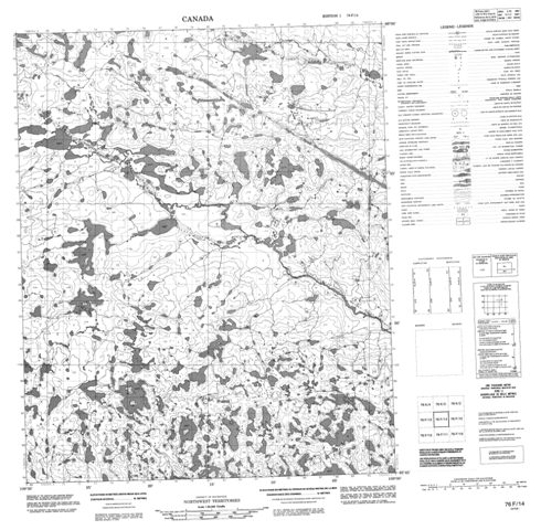 No Title Topographic Paper Map 076F14 at 1:50,000 scale