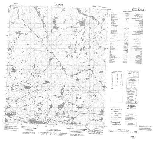 No Title Topographic Paper Map 076G05 at 1:50,000 scale