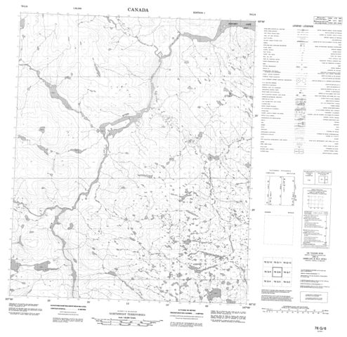 No Title Topographic Paper Map 076G06 at 1:50,000 scale