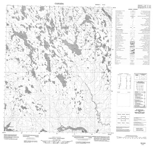 No Title Topographic Paper Map 076G08 at 1:50,000 scale