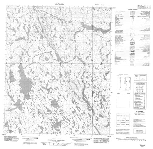No Title Topographic Paper Map 076G09 at 1:50,000 scale