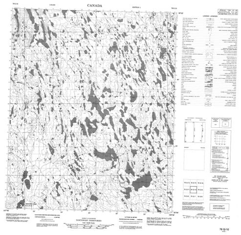 No Title Topographic Paper Map 076G10 at 1:50,000 scale