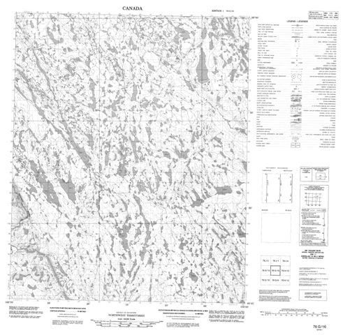 No Title Topographic Paper Map 076G16 at 1:50,000 scale