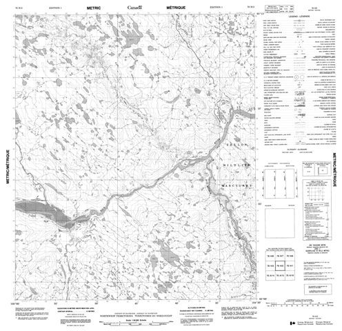 No Title Topographic Paper Map 076H02 at 1:50,000 scale
